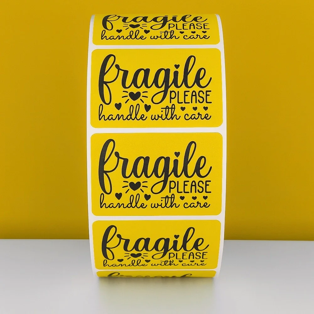Fragile Handle With Care Stickers Shipping Labels for Packages, Mailing,Packing